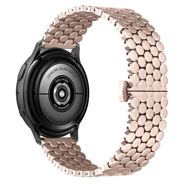 Beline Pasek Watch 20Mm Metal Honeycomb Różowo-Złoty /Rosegold Box