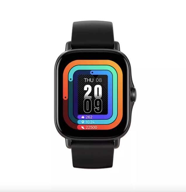 Foxne point SMARTWATCH ekran 1.69'’ tętno SpO2 zegarek budzik czarny