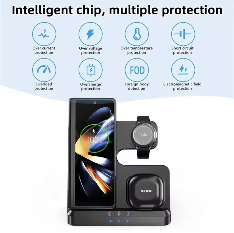 Безпроводное зарядное устройство для 100Вт Samsung Fold S22 док-станци