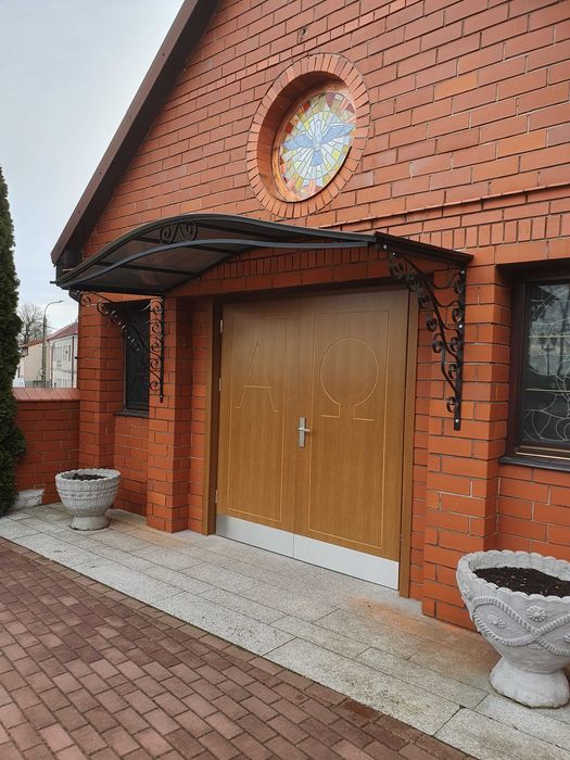 DASZEK zadaszenie nad drzwi KUTY+ KOWALSTWO + MARKIZA ,Daszki pod wym