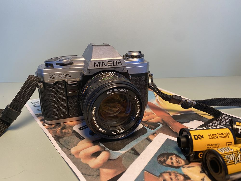 Minolta X-300 - 50mm f1.4 - aprat analogowy z kolekcji