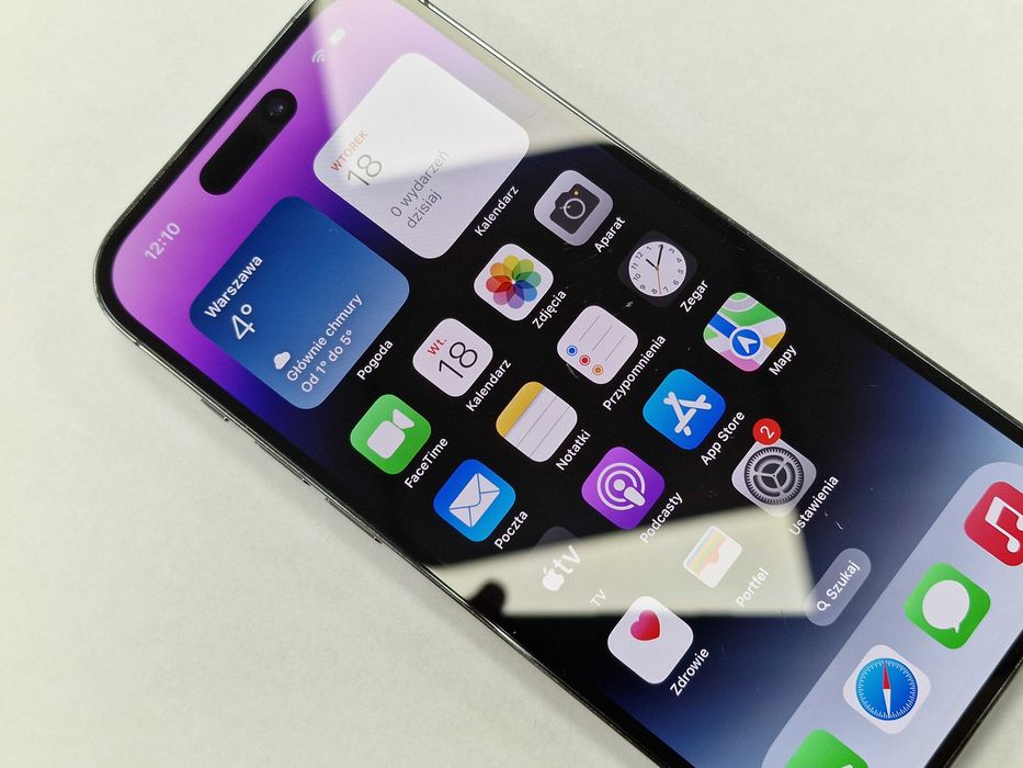 Iphone 14 PRO 128GB/ Deep Purple/ eSIM/ 89%/ Grade B + ładowarka