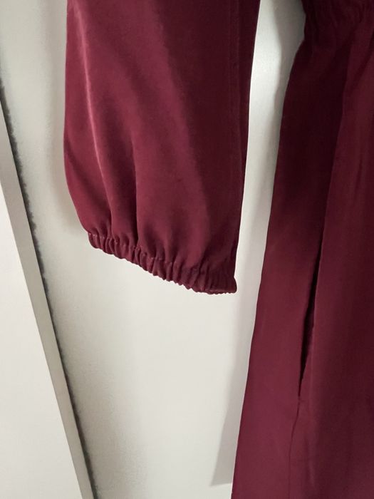 Sukienka NOWA Bordowa roz 36 Dlugi Rekaw