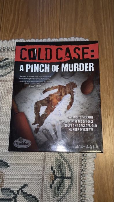 Cold case- a pinch of a murder