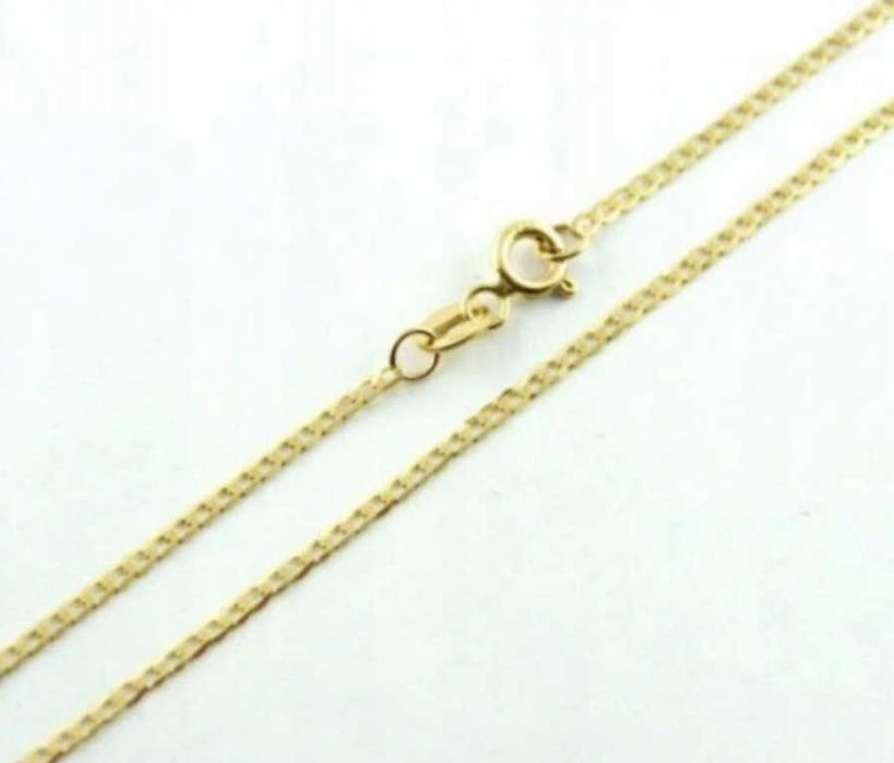 ZŁOTY ŁAŃCUSZEK PANCERKA złoto pr.585 50 cm KUTY na prezent