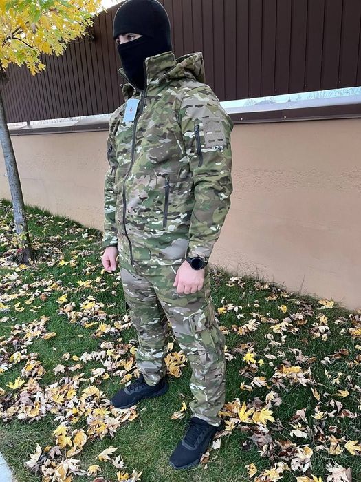 Куртка Софтшелл мультикам утеплена флісом. Розмір М