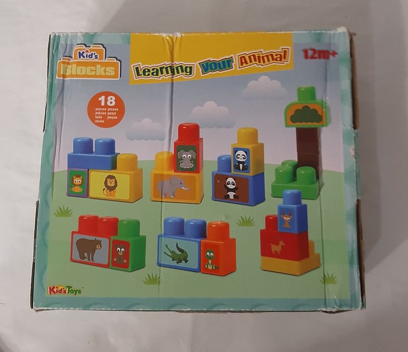 Детский конструктор Kids blocks от 12 мес.