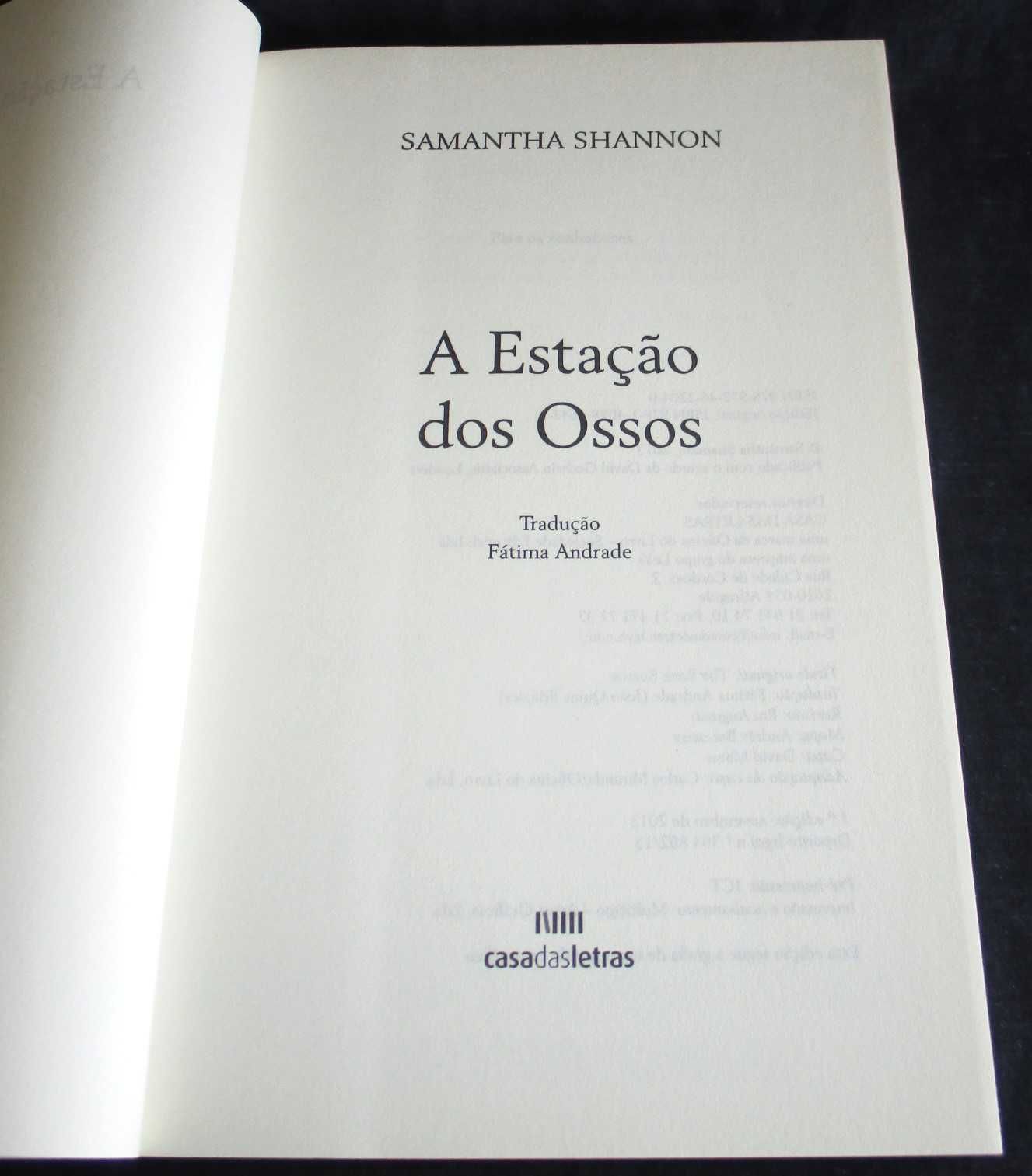 Livro A Estação dos Ossos Samantha Shannon