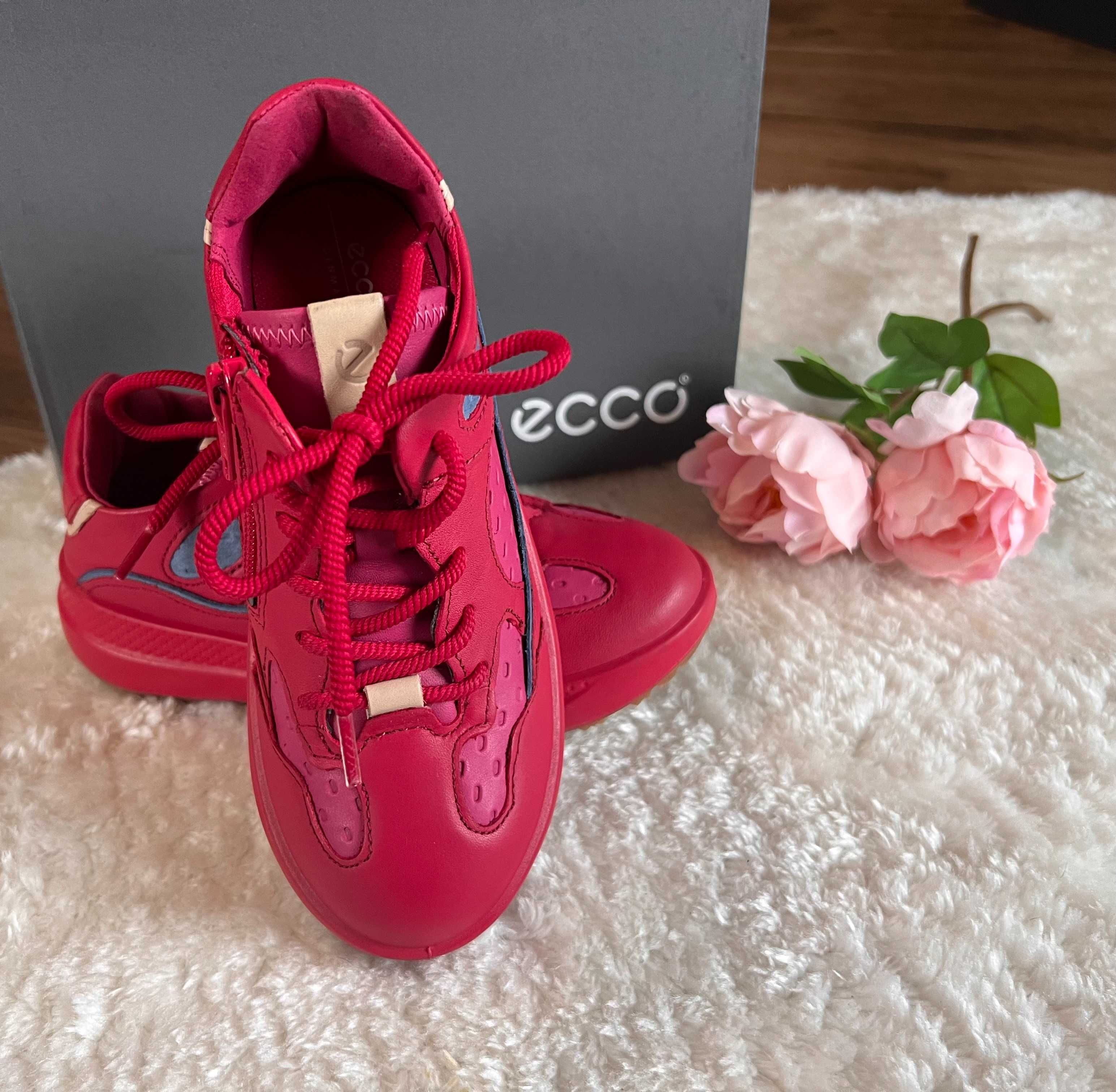 Nowe Ecco Buty Sneakersy dla dziewczynki ECCO Solice K Różowe Roz. 30