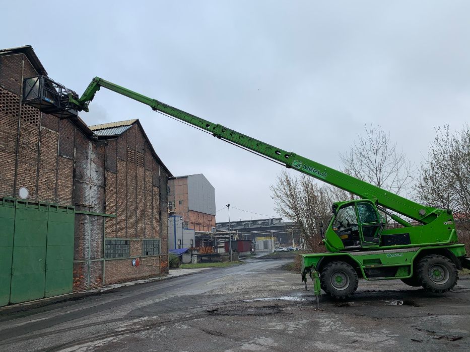Wynajem usługi merlo manitu, rozładunek, ładowarka teleskopowa zwyżka