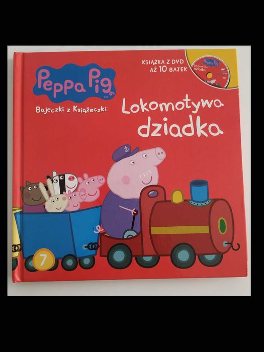 Świnka Peppa Bajeczki z Książeczki 7 Lokomotywa dziadka - z płytą DVD