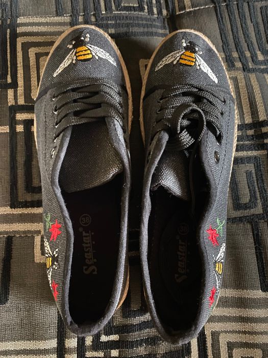 Buty espadryle, khaki rozmiar 38, NOWE