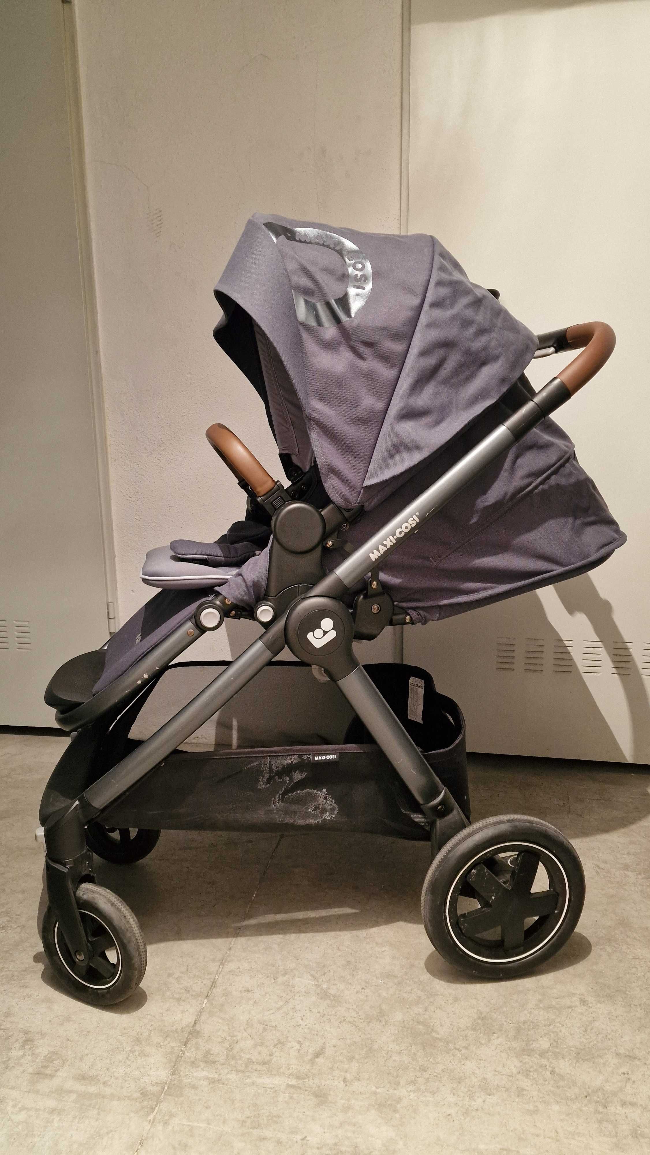 Conjunto Maxi Cosi - Carrinho + Ovo + Base Isofix