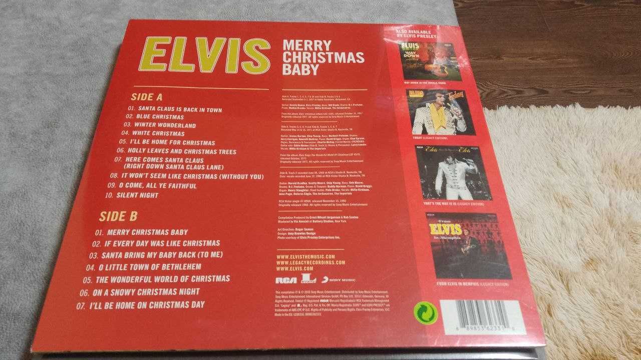 Elvis Presley - MERRY CHRISTMAS BABY. новый цветной винил LP
