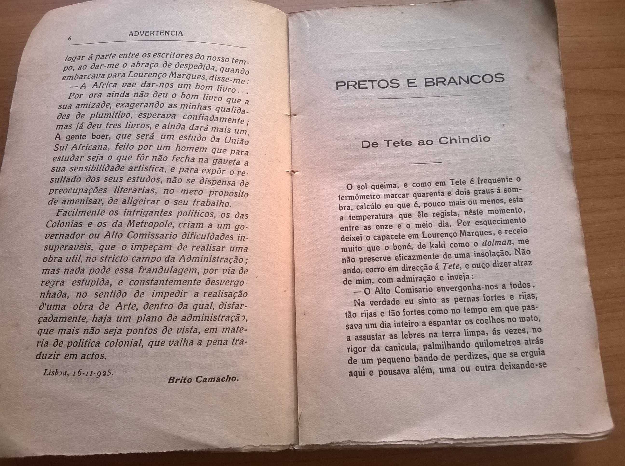 Pretos e Brancos (1.ª ed. 1926) - Brito Camacho