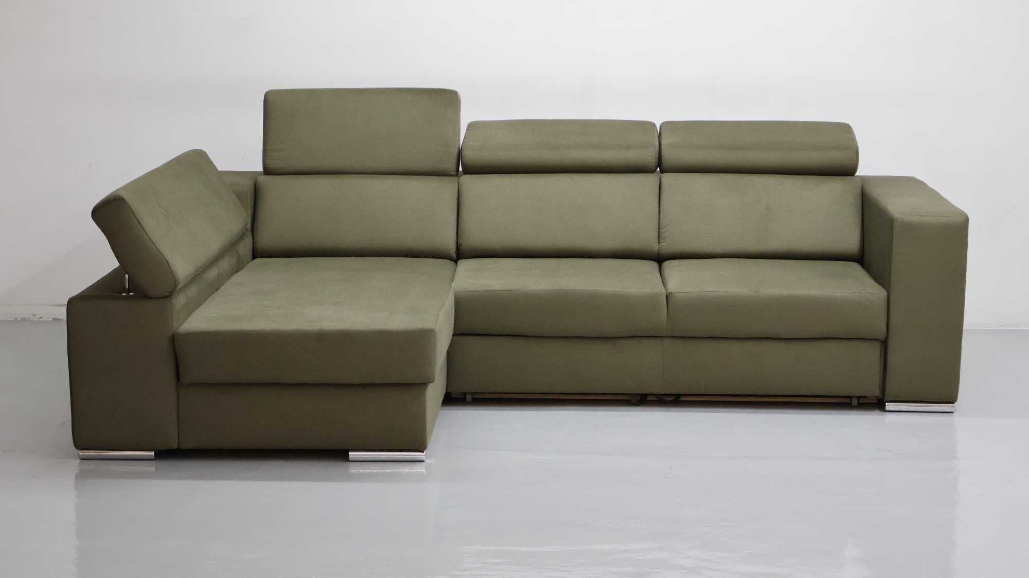 TGD DESIGN NOWOCZESNY NAROŻNIK funkcja spania pojemnik regulowane opar