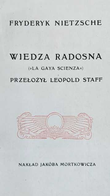 Wiedza Radosna - Fryderyk Nietzsche