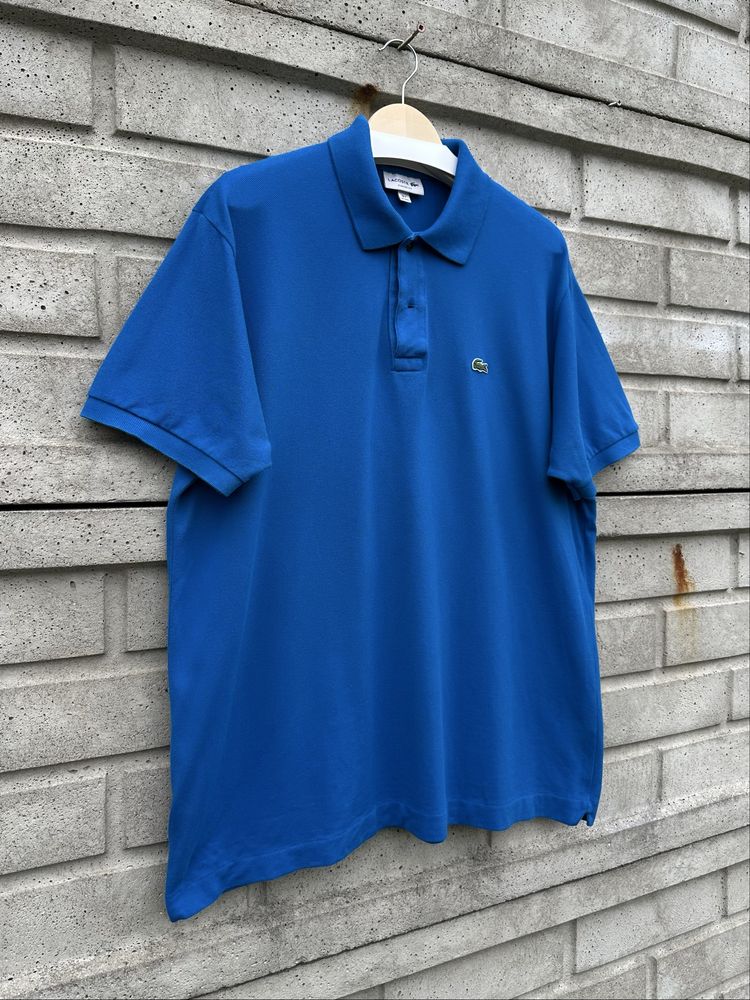 Niebieska koszulka polo Lacoste, rozmiar XXL regular fit