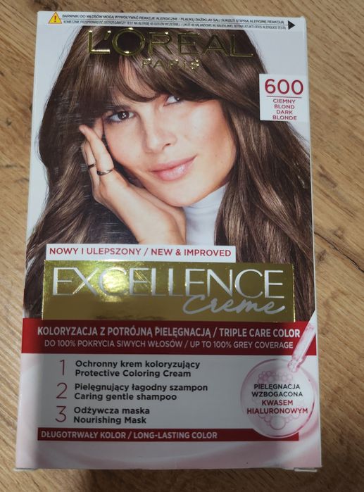 Farba do włosów L'Oréal Excellence Creme 600 ciemny blond