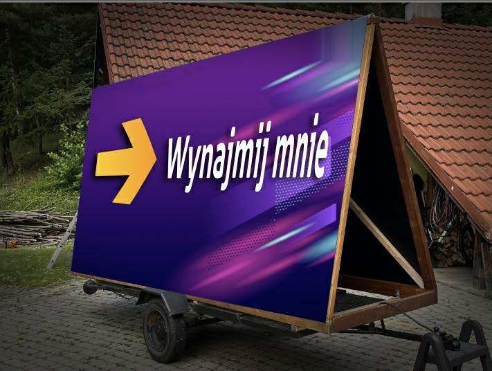 Przyczepka reklamowa do wynajecia