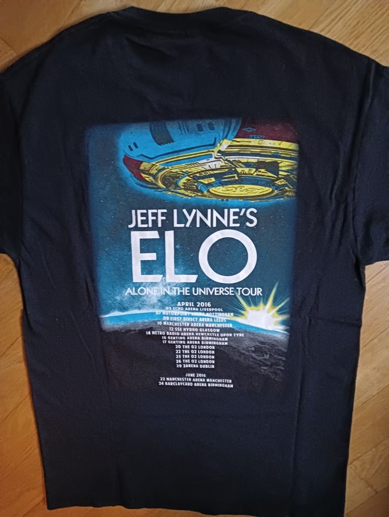 Unikat koszulka z koncertu ELO M/L tshirt Jeff Lynne oryg merch bawełn