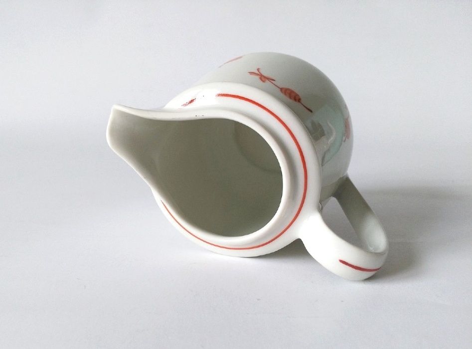 Mlecznik porcelana biała art deco cynober Uhlstädt