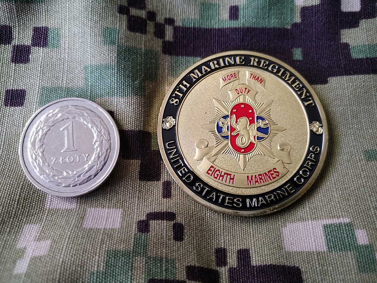 Challenge coin 8th Marine Regiment USMC