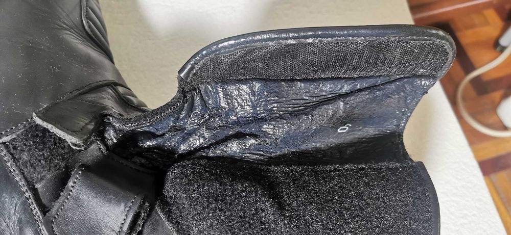 Botas de motociclista em pele T:40