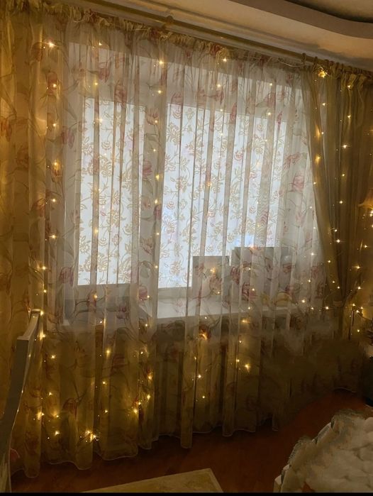 Гирлянда с пультом ДУ, герлянда штора, водопад