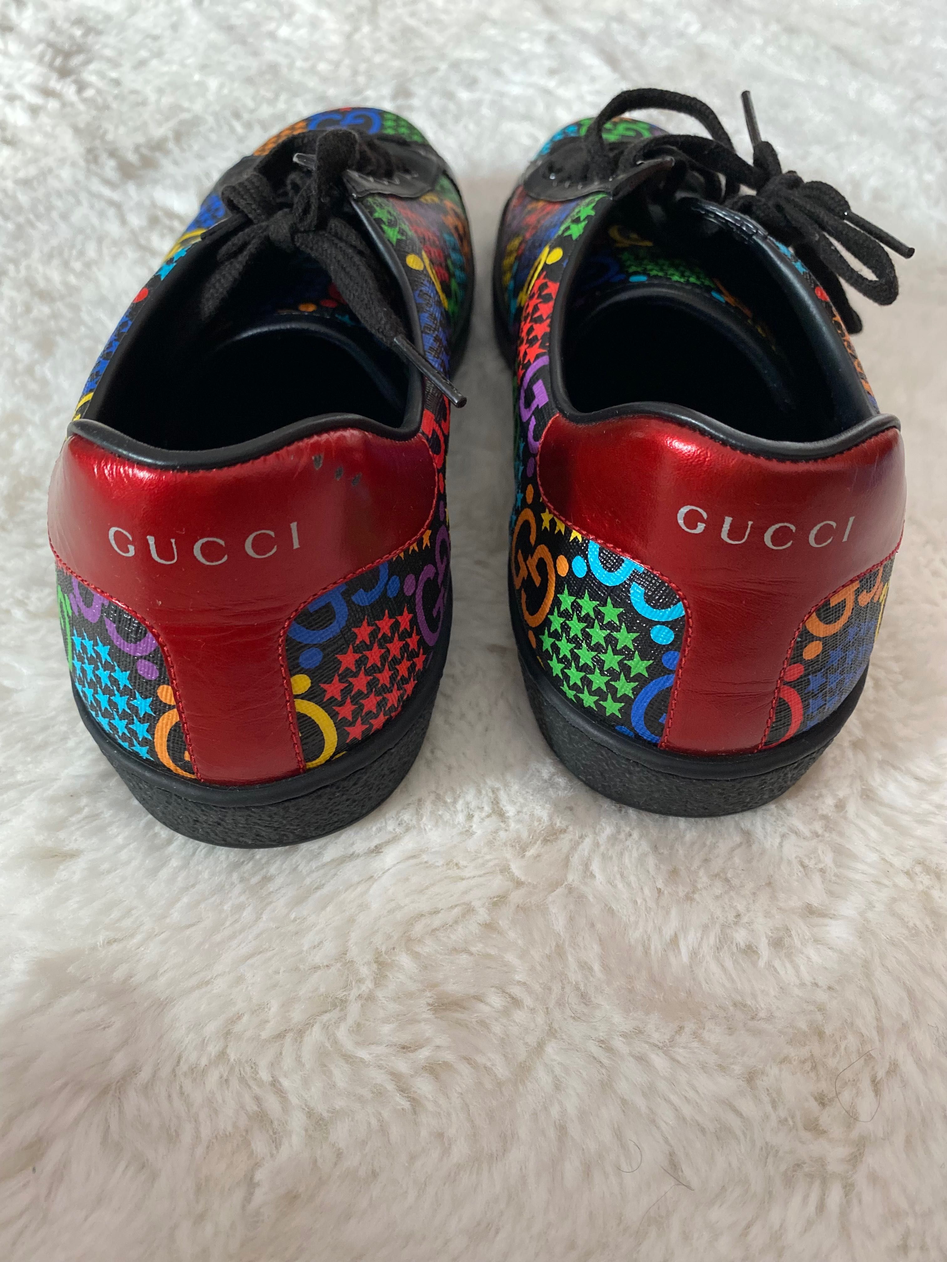 Tênis Gucci Psychedelic Ace GG Monogram