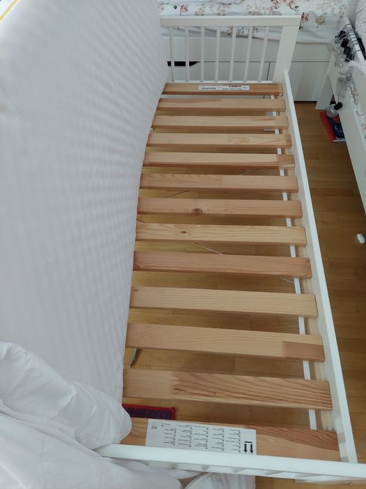 Łóżko młodzieżowe Ikea 70x160, materac, podkład. 2 sztuki,jedna za 90
