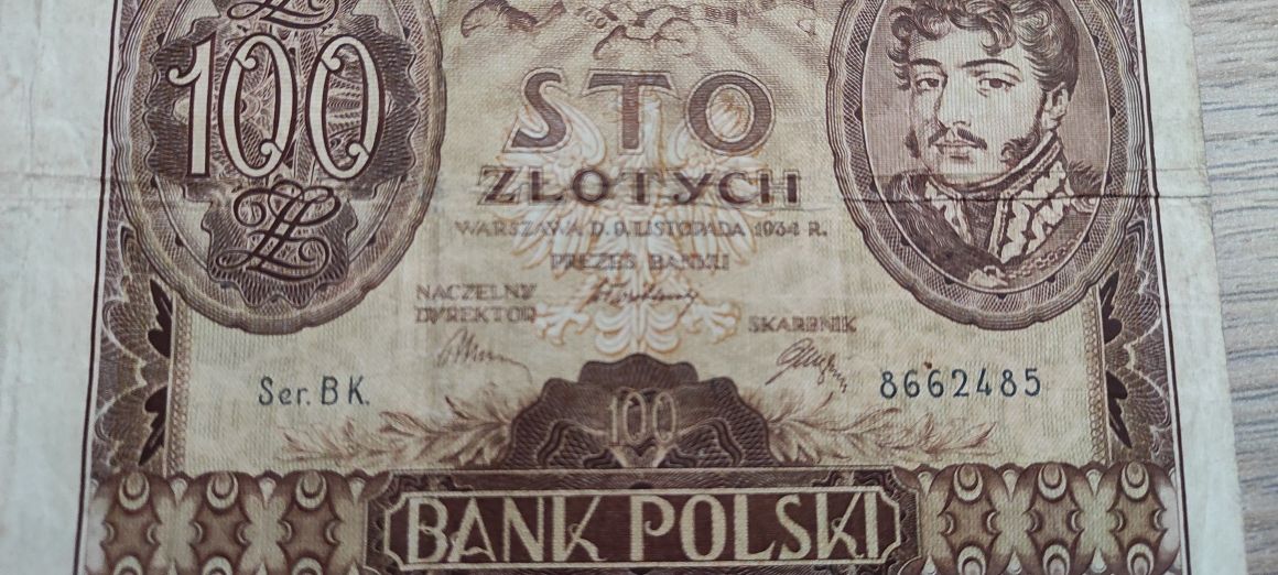 100 Zł z 1934r banknot