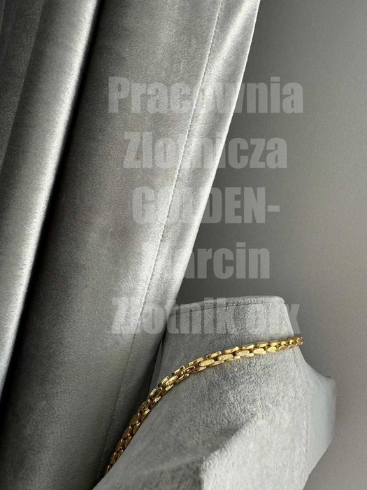 Złoty Łańcuszek Pozłacany z Próbą Splot Królewski Cartier łańcuch