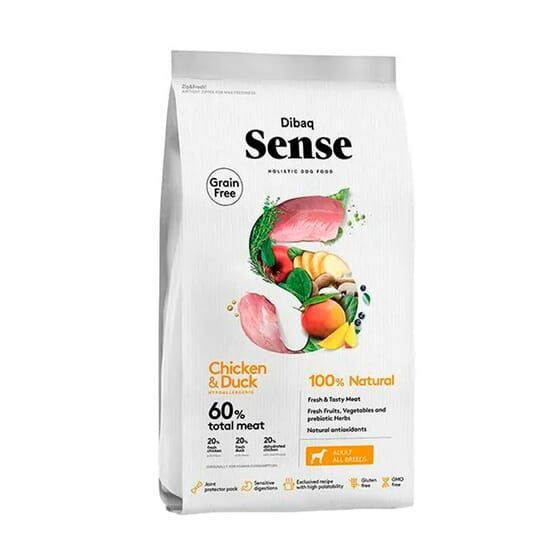 Ração cão Dibaq sense grain free adulto.