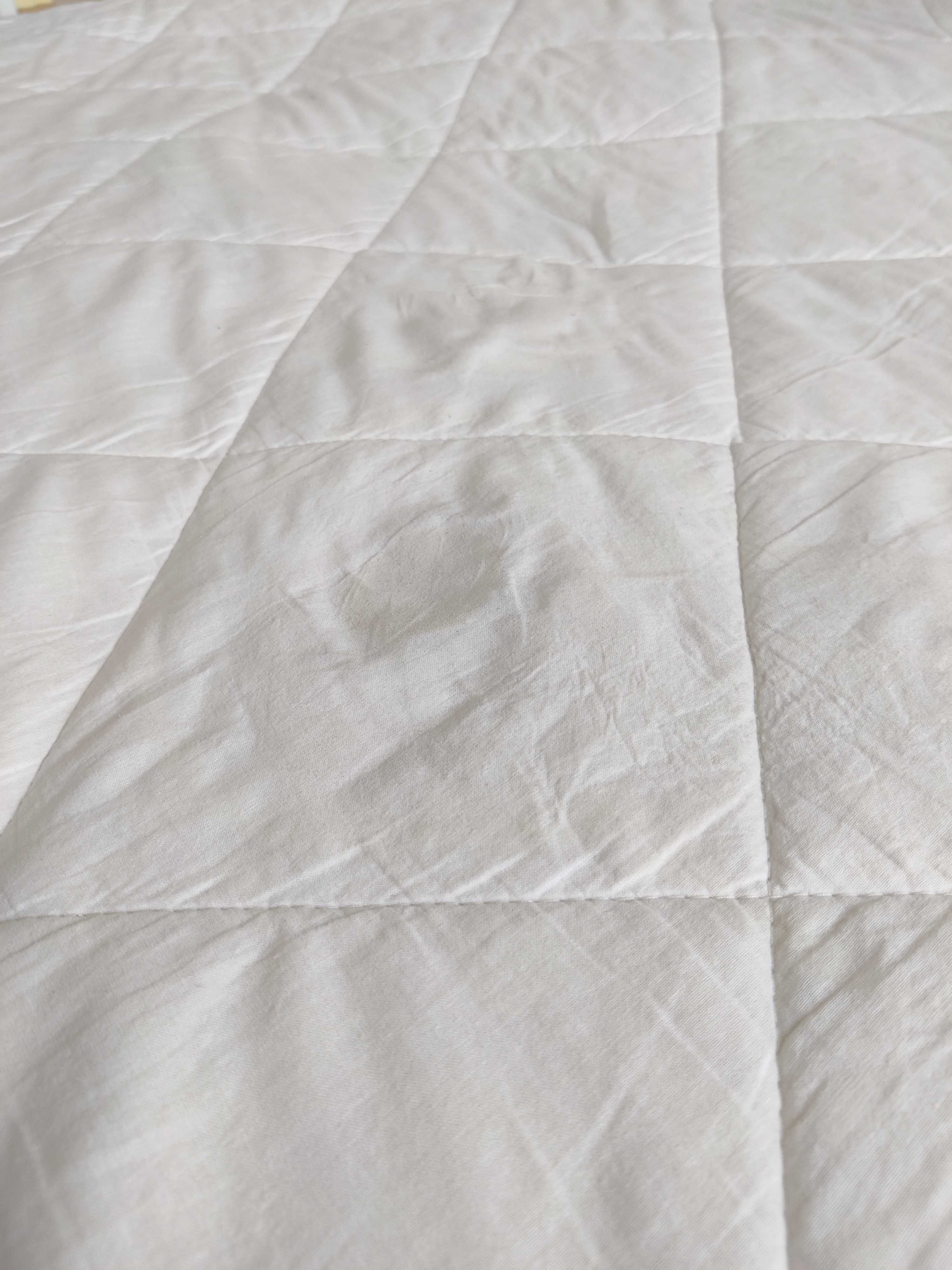 Materac Futon 100% bawełna 200x200cm jak nowy + 100% bawełniany topper