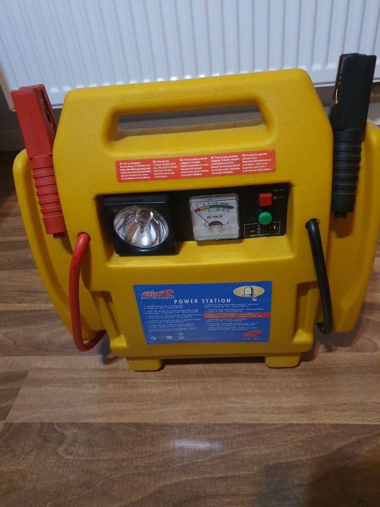 Urządzenie rozruchowe 4w1 STARTER kompresor pompka