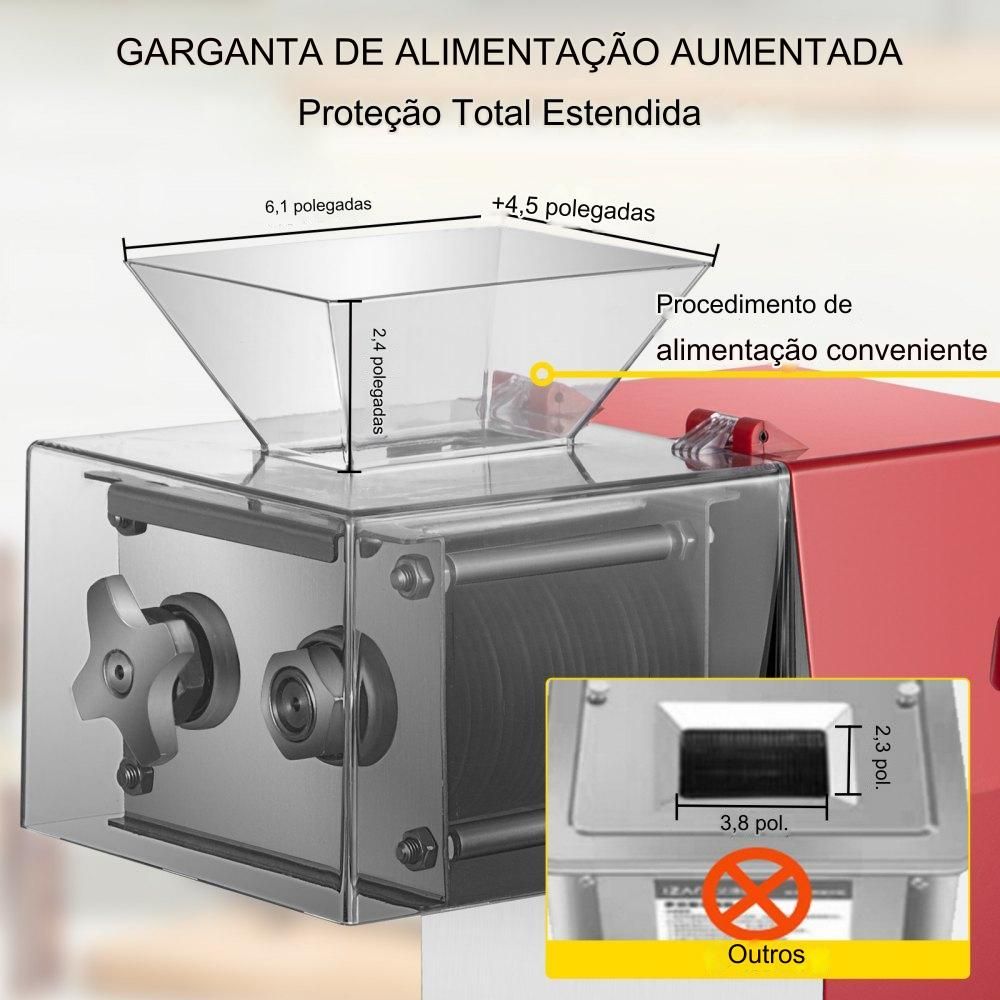 Cortador Elétrico de Alimentos  - 850W - 250kg/h