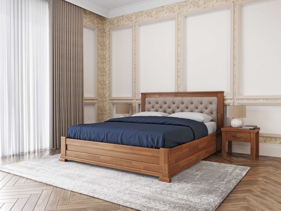 Ліжко з Вільхи Бука та Дуба 160*200 Нове