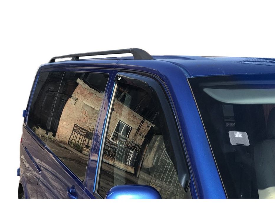 Volkswagen T5, T6 Transporter Рейлинги дуги на крышу (багажник) черные