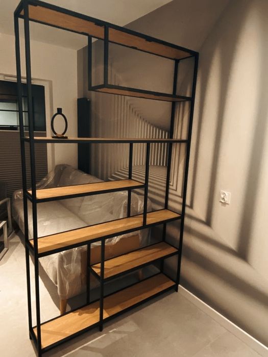 Regały LOFT (Na Wymiar) Stalowe aluminiowe. Spawanie Aluminium