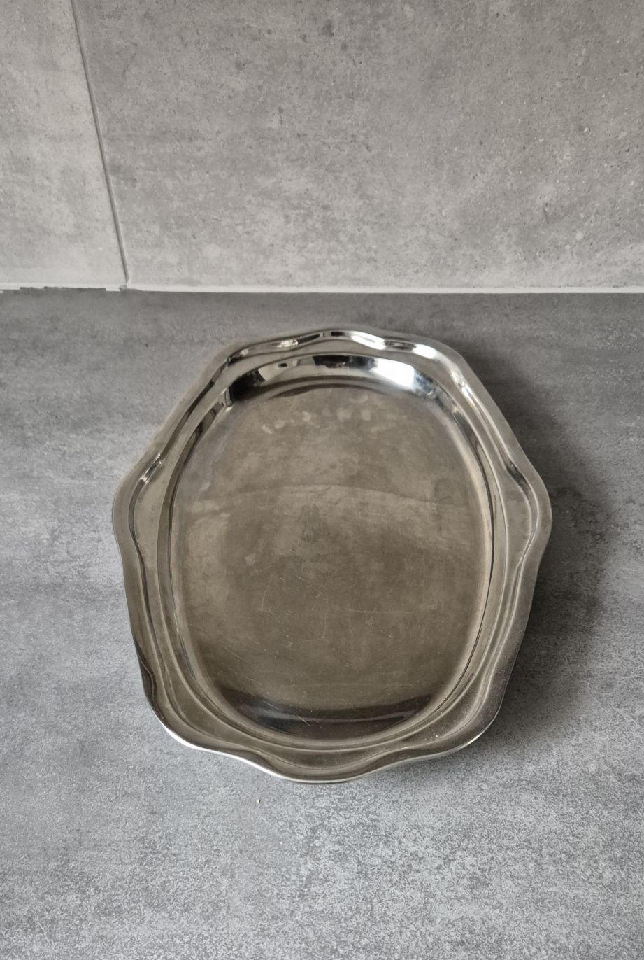 Taca, patera do serwowania 39 x 27 cm, metalowa