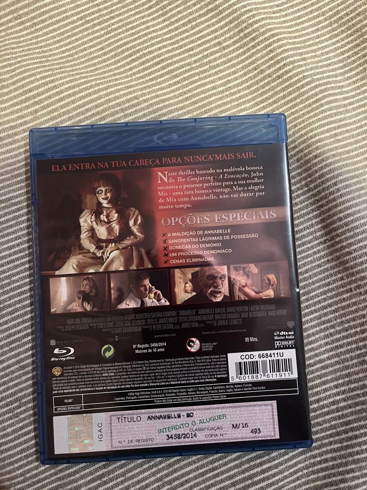Anabelle dvd blu-ray