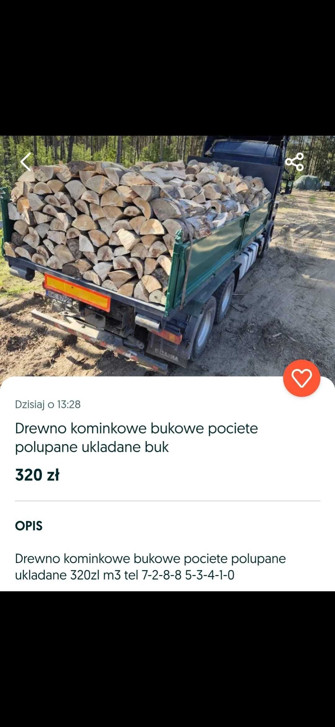 Buk drewno kominkowe w walkach papierowka opal dab olcha