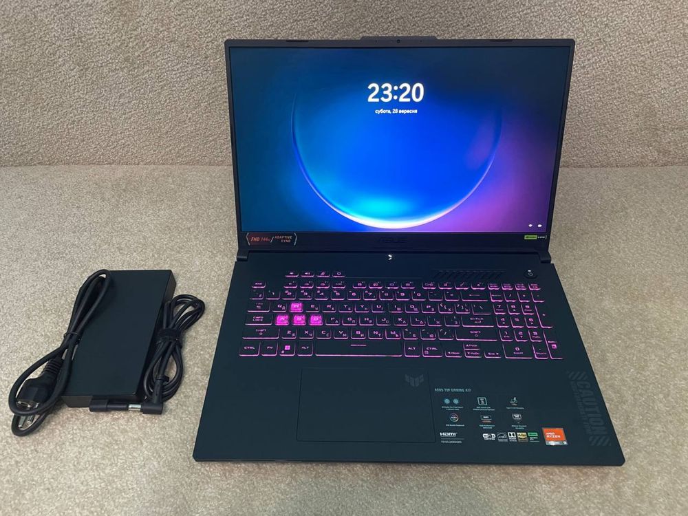 Ігровий ноутбук Asus Tuf gaming a17 діагональ 17,3 Razen 9 Rtx4050