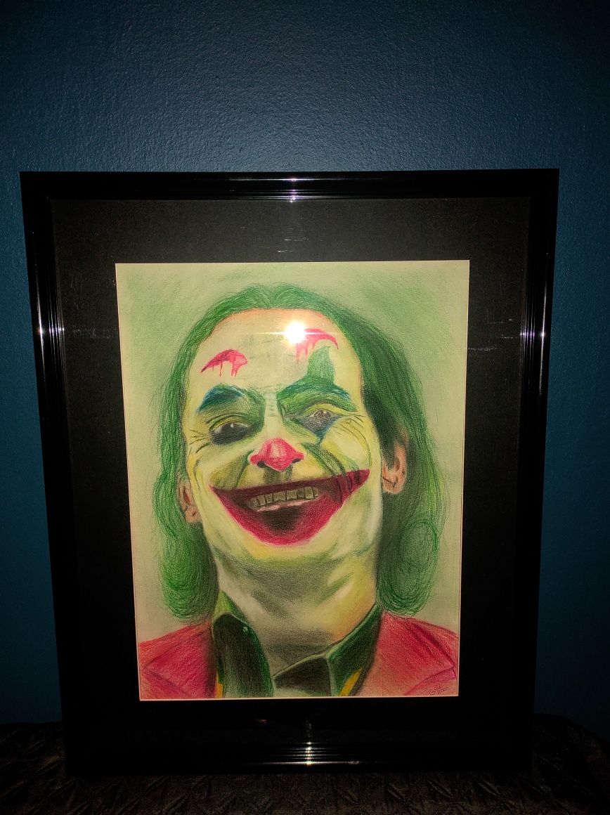 Rysunek, Portret Joker w ramce