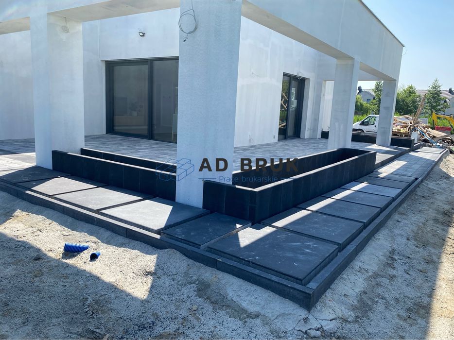 Układanie kostki brukowej, brukarstwo, usługi brukarskie