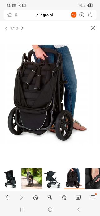 Wózek spacerówka 3 kołowa.