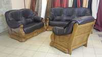 Wypoczynek NOWY skóra naturalna fotel sofa PRODUCENT MEVIS FURNITURE