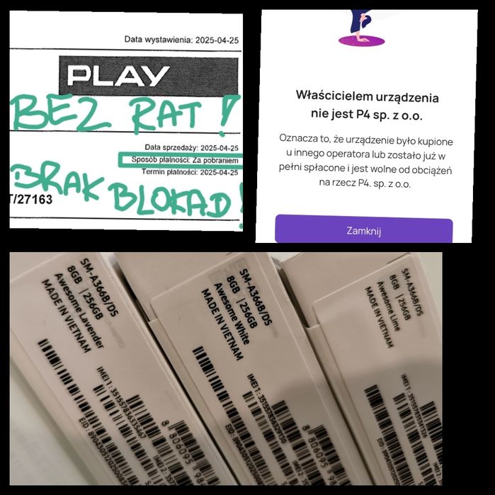 NOWY 256 GB 8GB RAM Samsung Galaxy A36 5G 8/256GB White BEZ RAT