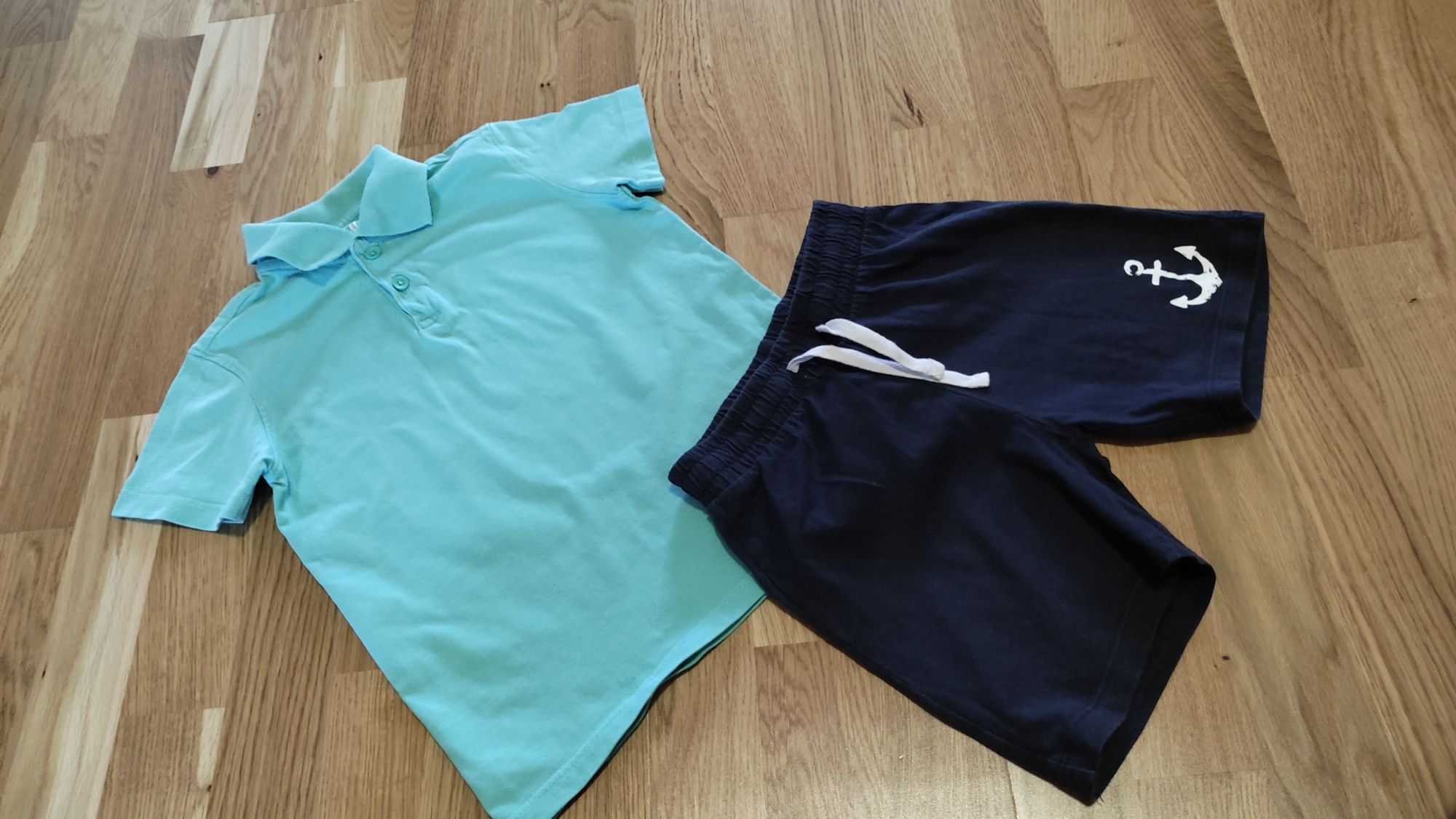 Jak nowa koszulka polo krótkie spodenki r. 98/104 H&M